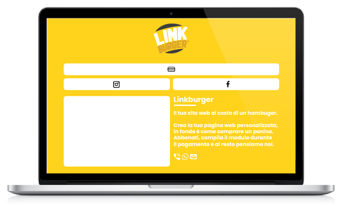 Template Computer - Link Burger - Siti web a basso costo!
